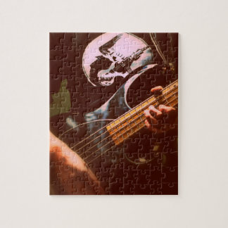 Bassist-Fotopuzzlespiel Puzzle