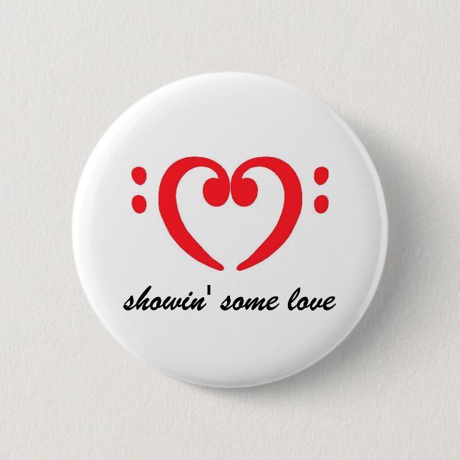 Bassist-Liebeknopf Button (Vorderseite)