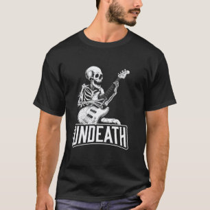 Bassist Skelett - Musiker Gitarrist Bassgitarre T-Shirt