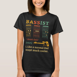 Bassist Vater - Gitarrenakkorde - Vatertag Geschen T-Shirt