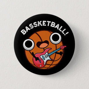 Bassketball Funny Basketball Music Puff Dark BG Button