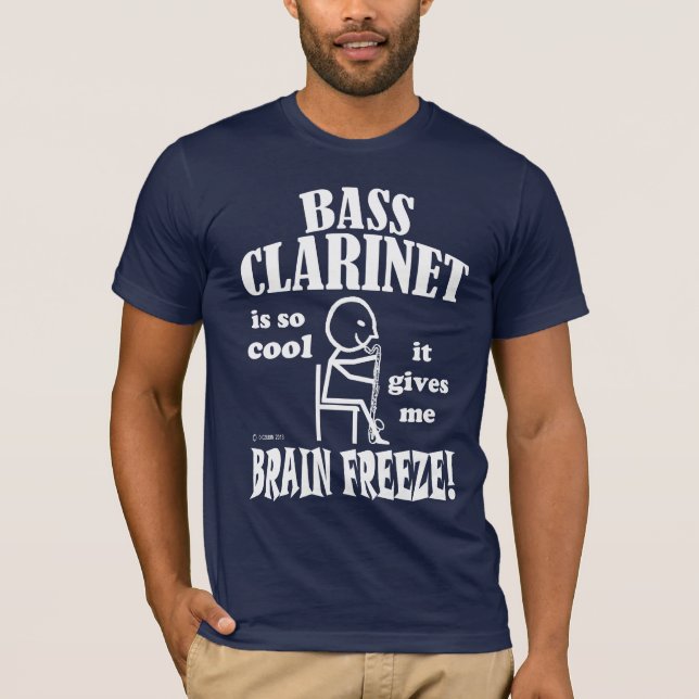 Bassklarinette, Brain Freeze T-Shirt (Vorderseite)