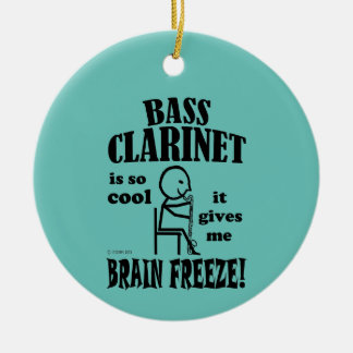 Bassklarinette, Hirngefroren Keramik Ornament