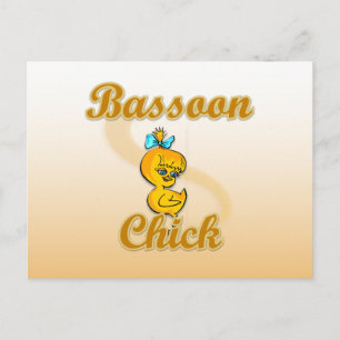 Bassoon Chick Postkarte