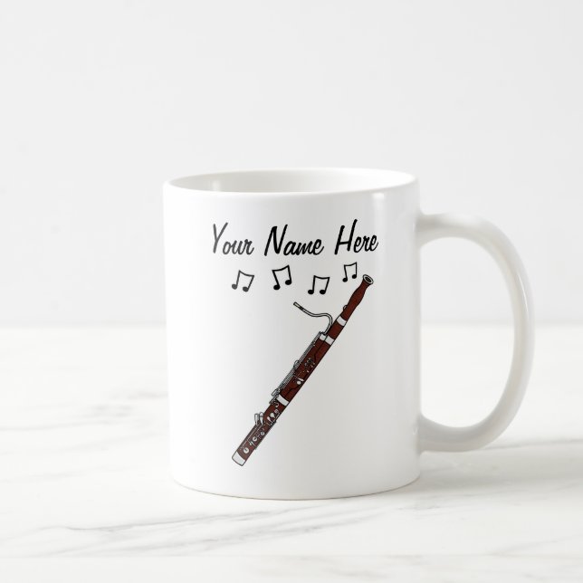 Bassoon Custom Tasse Bassoonist Musician Gift (Rechts)