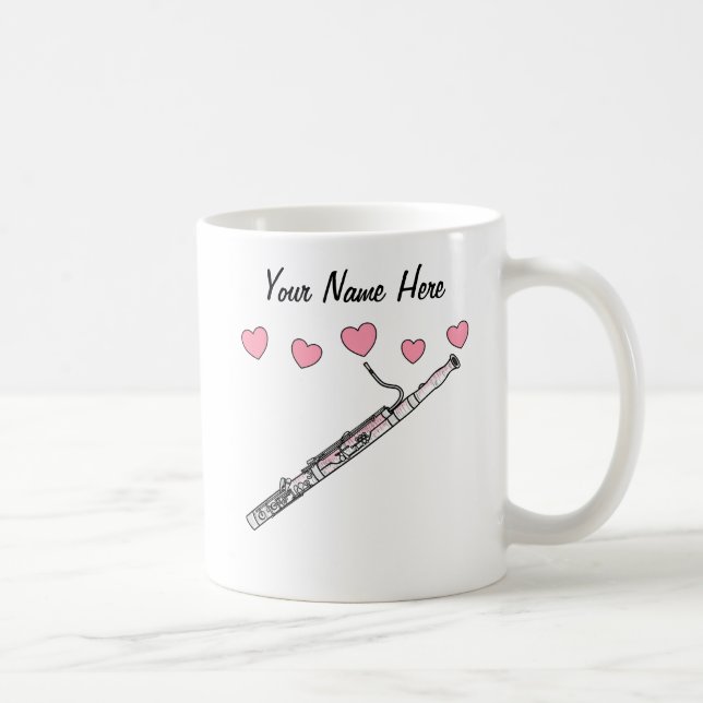 Bassoon Custom Wedding Tasse Bassoonist Musiker (Rechts)