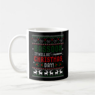 Bassoon Es wird Weihnachtsfeiertag Ugi Weihnachten Kaffeetasse