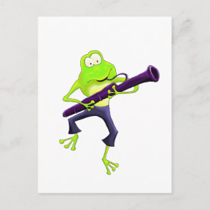 Bassoon Frog Postkarte