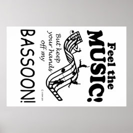 Bassoon fühlt sich wie Musik Poster