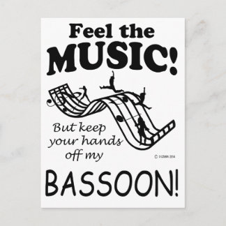 Bassoon fühlt sich wie Musik Postkarte