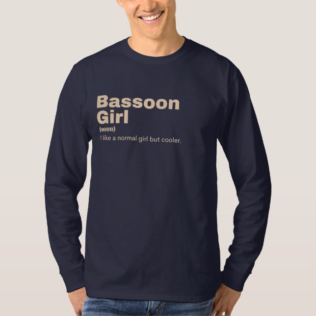 Bassoon Girl - Bassoon  T-Shirt (Vorderseite)