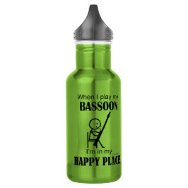 Bassoon Happy Place Edelstahlflasche
