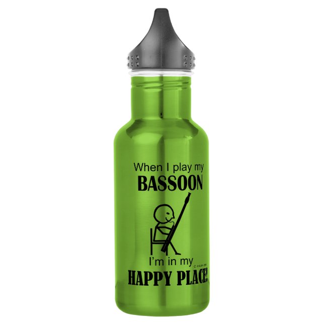 Bassoon Happy Place Edelstahlflasche (Links)