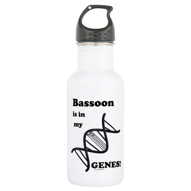 Bassoon in meinen Genen Edelstahlflasche (Vorderseite)