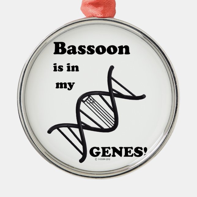 Bassoon in meinen Genen Ornament Aus Metall (Vorne)