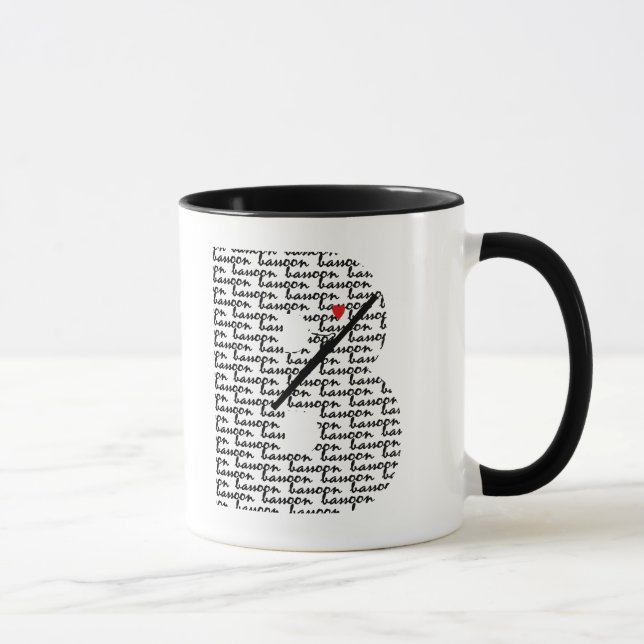 Bassoon Letter B Tasse (Rechts)