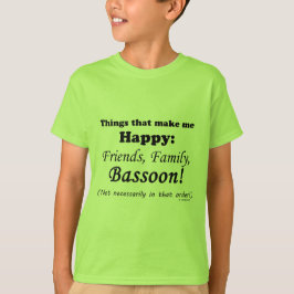 Bassoon macht mich glücklich T-Shirt