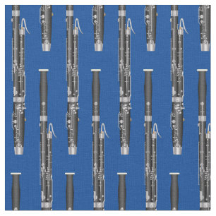 Bassoon Music Musician Saal Dekoration Blau Stoff