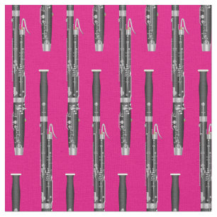 Bassoon Music Musician Saal Dekoration Rosa Stoff