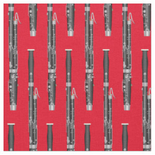 Bassoon Music Musician Saal Dekoration Rot Stoff