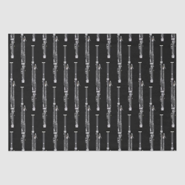 Bassoon Musician Music Teacher Woodwind Seidenpapier (Vorderseite)