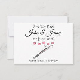 Bassoon Musician Wedding speichern das Datum