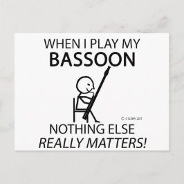 Bassoon Nichts ist wichtig Postkarte