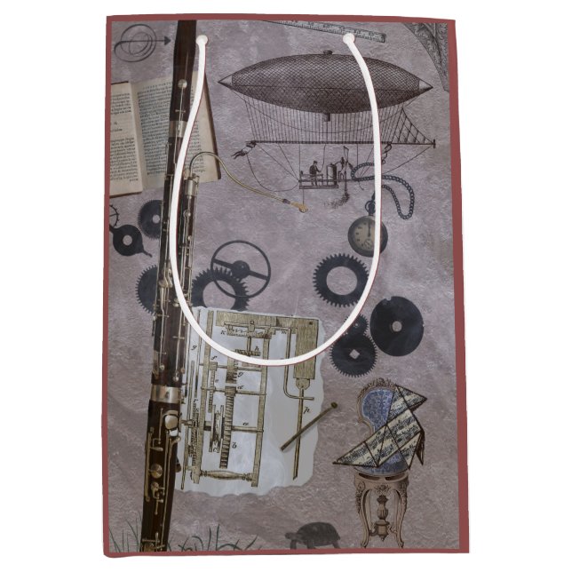 Bassoon oder neuerer Steampunk Karneval Mittlere Geschenktüte (Vorderseite)