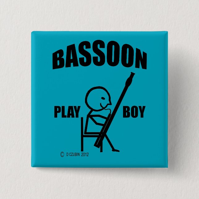Bassoon Play Boy Button (Vorderseite)