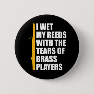 Bassoon Player Bassoonist Reed Button
