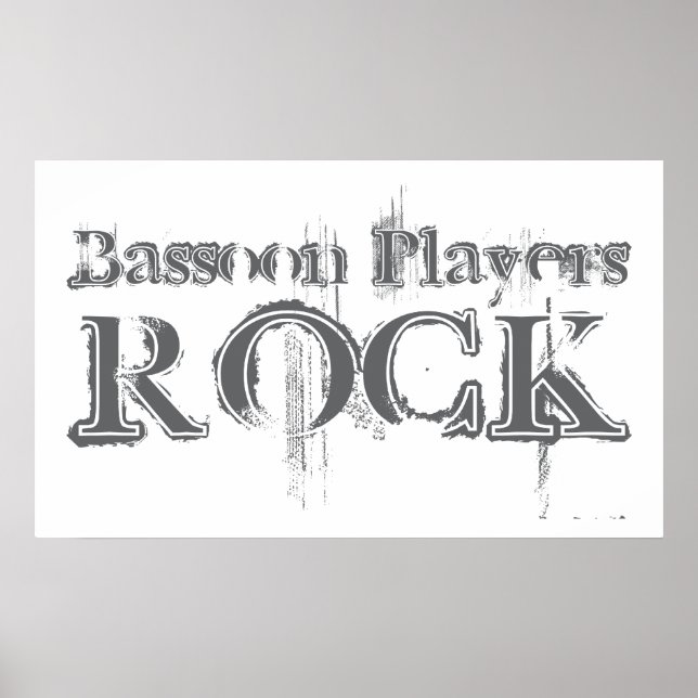 Bassoon Players Rock Poster (Vorne)