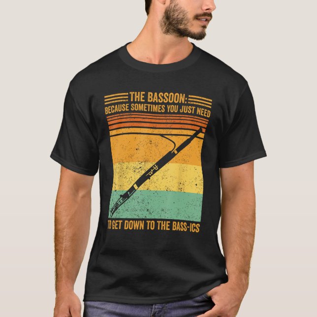Bassoon Sie einfach auf Bass ICS Bass T-Shirt (Vorderseite)