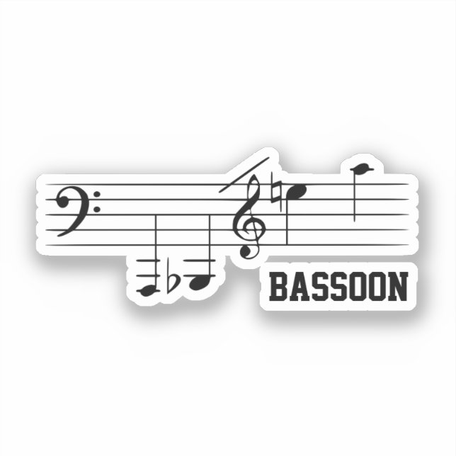 Bassoon Spielbereich Aufkleber (Vorderseite)