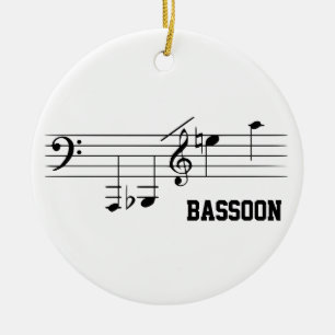 Bassoon Spielbereich Keramik Ornament
