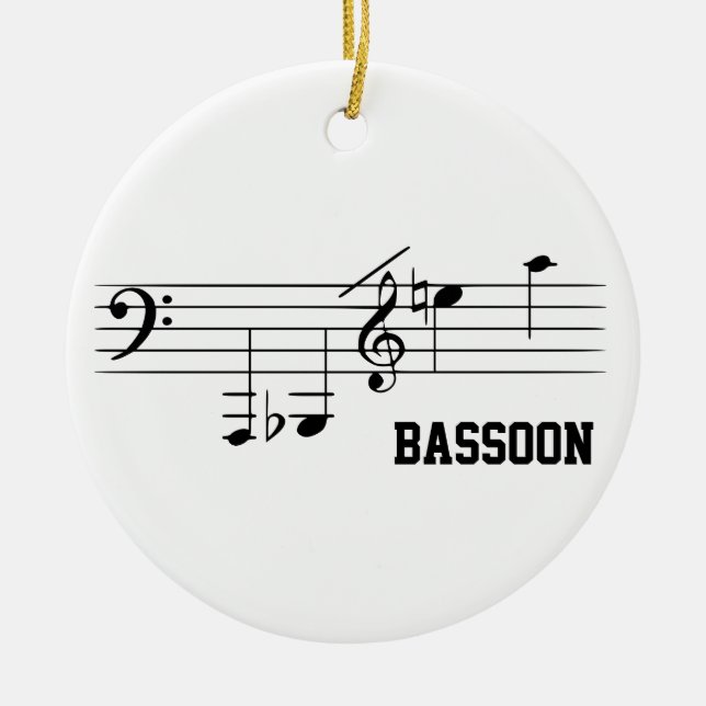 Bassoon Spielbereich Keramik Ornament (Vorne)