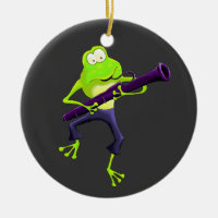 Bassoon-Spieler-Frosch-Verzierung