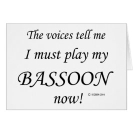 Bassoon Voices sagen, müssen spielen