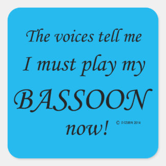 Bassoon Voices sagen, sie müssen Square Sticker sp