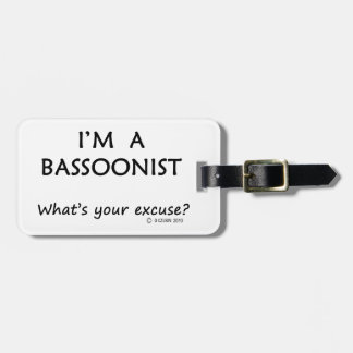 Bassoonist Entschuldigung Gepäckanhänger