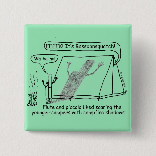 Bassoonsquatch Button (Vorderseite)