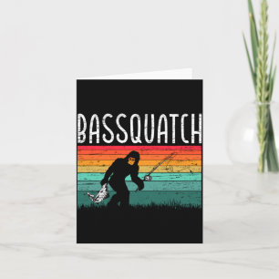 Bassquatch Bigfoot Anhänger Bassangeln Yeti Karte