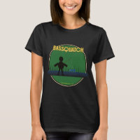 Bassquatch Lustiger Bigfoot-Bassangeln-Aufkleber