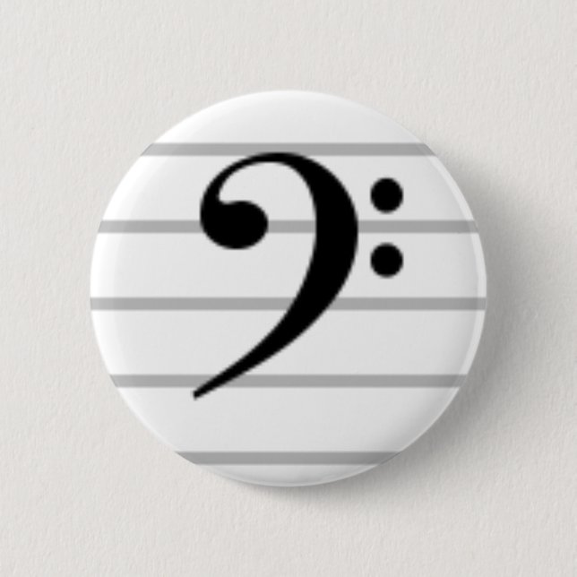 Bassschlüssel Button (Vorderseite)
