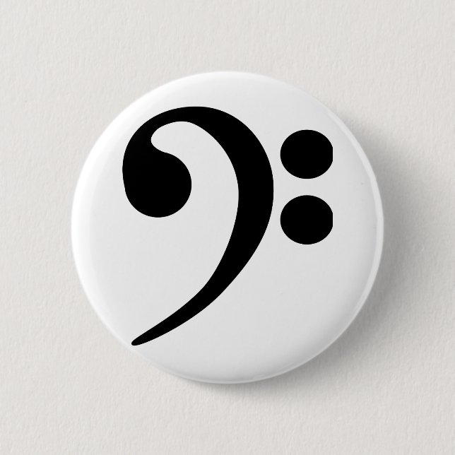 Bassschlüssel Button (Vorderseite)