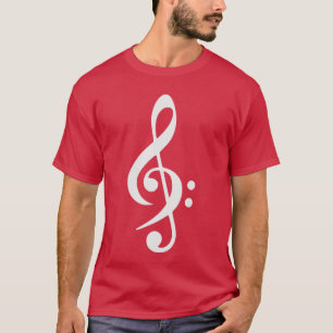 Bassschlüssel Crossreble Clef Musikschlüssel Freun T-Shirt