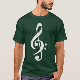 Bassschlüssel Crossreble Schlüssel Musik Tasten Fr T-Shirt