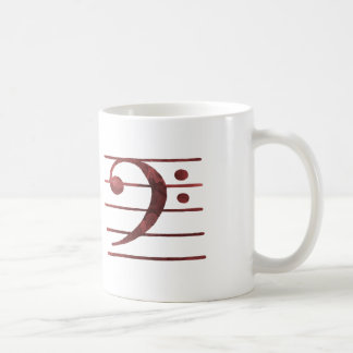Bassschlüssel Kaffeetasse