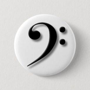 Bassschlüssel-Knopf Button