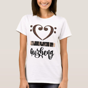 Baßschlüssel-Musikherz - Ich liebe es, meine Guzhe T-Shirt