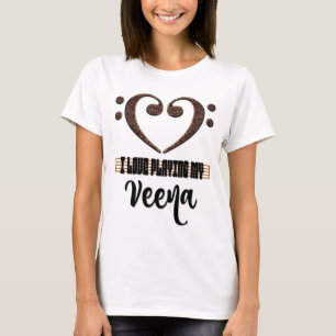 Bassschlüssel-Musikherz - Ich liebe es, meine Veen T-Shirt